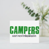 Carte Postale Amusants modèles de camping (Debout devant)