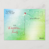 Carte Postale Amusants Noël Toilettes de Noël Arbre Lumières Ver (Dos)