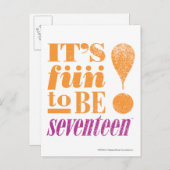 Carte Postale Amusement 2 B 17-Orange (Devant / Derrière)