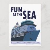 Carte Postale Amusement Au Sea Cruise Ship (Devant)
