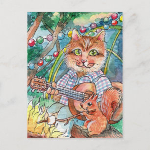 Carte Postale Amusement Camping