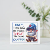 Carte Postale Amusement de baseball (Debout devant)