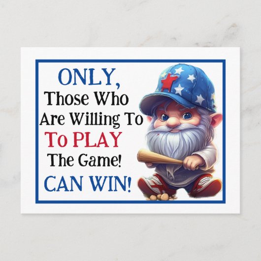 Carte Postale Amusement de baseball (Devant)