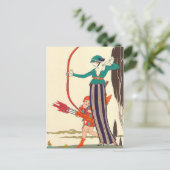 Carte Postale Amusement de Red Bow par George Barbier (Debout devant)