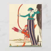 Carte Postale Amusement de Red Bow par George Barbier (Devant)