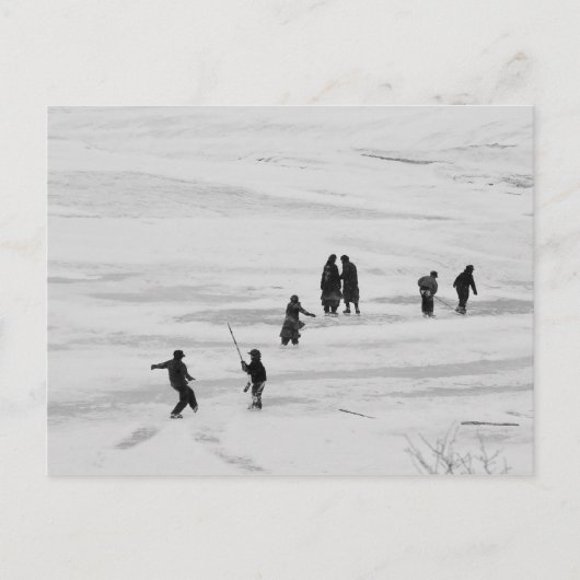 Carte Postale Amusement d'hiver (Devant)