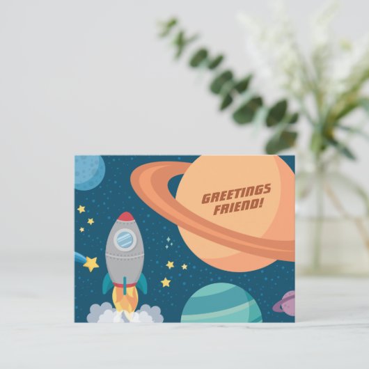 Carte Postale Amusement Espace (Debout devant)