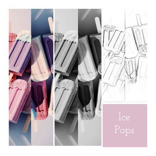 Carte Postale Amusement I Modern Ice Cream Split