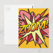 Carte Postale Amusement rétro BD Pop Art (Devant / Derrière)