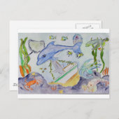 Carte Postale Amusement sous-marin (Devant / Derrière)