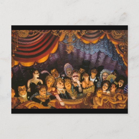 Carte Postale Amusement Théâtre (Devant)