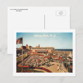 Carte Postale Amusements, Asbury Park, New Jersey Vintage (Devant / Derrière)
