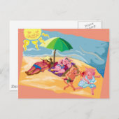 Carte Postale Amusez-vous au soleil (Devant / Derrière)