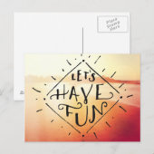 Carte Postale Amusons-nous (Devant / Derrière)