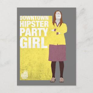 Carte Postale Amy   Downtown Hipster Party Girl