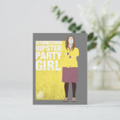 Carte Postale Amy | Downtown Hipster Party Girl (Debout devant)