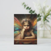 Carte Postale An adorable annoyed Fairy with suitcase (Debout devant)