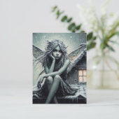 Carte Postale An adorable annoyed winter Fairy (Debout devant)