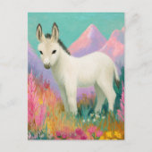 Carte Postale An Adorable White Donkey (Devant)