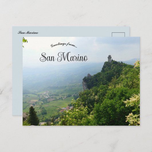 Carte Postale An Aerial View of San Marino (Devant / Derrière)