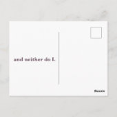 Carte Postale An Elephant Never Forgets Postcard (Dos)