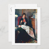 Carte Postale An English Fireside of 1854-5 (Devant / Derrière)