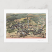 Carte Postale Anaconda, Montana - Washoe Smelter Vue depuis (Devant)
