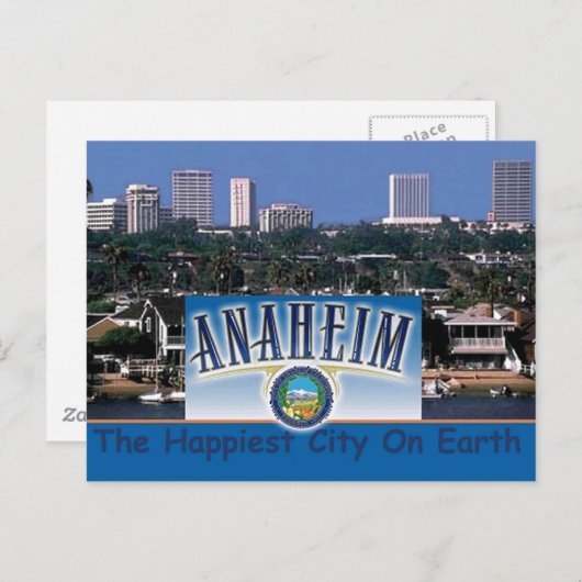 CARTE POSTALE ANAHEIM (Devant / Derrière)