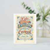 Carte Postale Anais Nin Courage Quotation  (Debout devant)