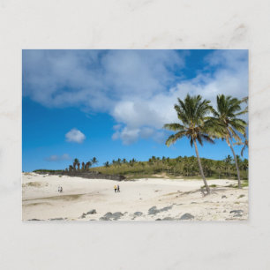 Carte Postale Anakena, Rapa Nui, Île de Pâques, Chili