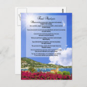 Carte Postale Analyse finale : "Fais-le de toute façon" (Devant / Derrière)