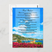 Carte Postale Analyse finale : "Faites-le de toute façon" (Devant / Derrière)