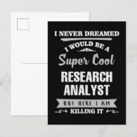 Analyste de recherche Super Cool le tuer