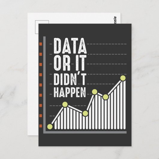 Carte Postale Analyste du comportement Nerd des données Statisti (Devant / Derrière)