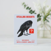 Carte Postale Analyste en intelligence d'affaires Crow (Debout devant)
