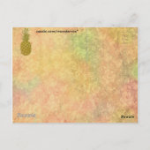 Carte postale ananas (Dos)