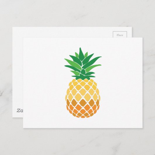 Carte Postale Ananas (Devant / Derrière)