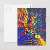 Carte postale ananas (Devant / Derrière)