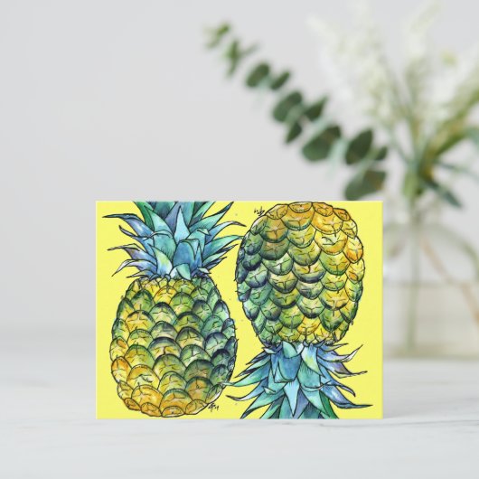 Carte Postale Ananas (Debout devant)