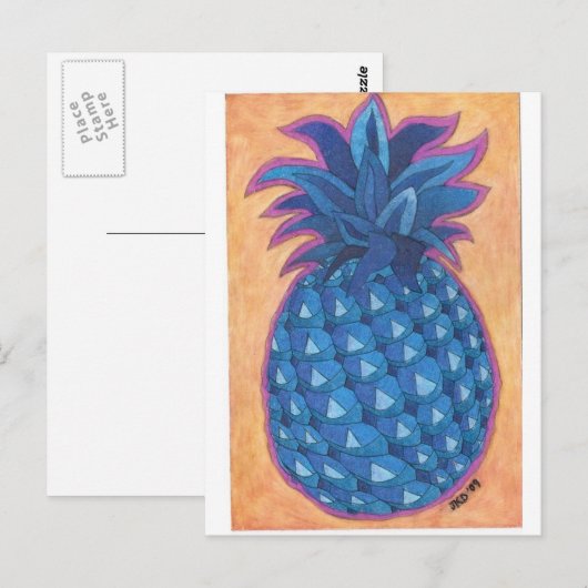 Carte Postale Ananas (Devant / Derrière)