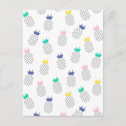 Carte Postale Ananas Abstrait 2 (Devant)