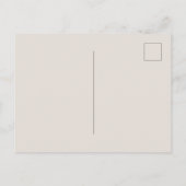 Carte Postale Ananas blanc chic sur fond beige (Dos)