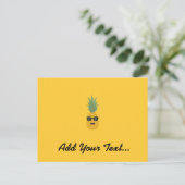 Carte Postale ananas cool (Debout devant)