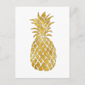 Carte Postale ananas doré (Devant)