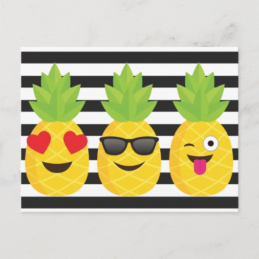 Carte Postale ananas émoji (Devant)