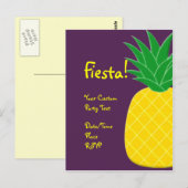 Carte Postale Ananas Fiesta (Devant / Derrière)