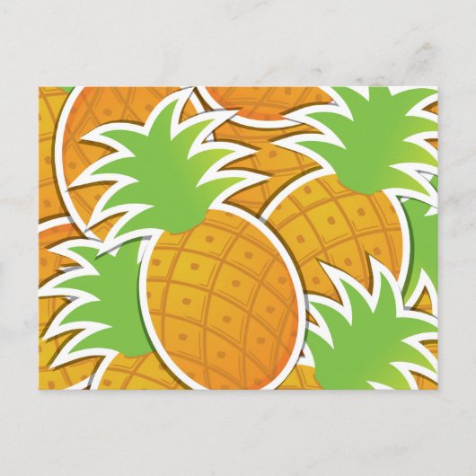 Carte Postale Ananas funky (Devant)
