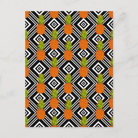 Carte Postale Ananas géométriques (Devant)