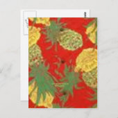 Carte Postale Ananas Mainia (Aloha Vintage) (Devant / Derrière)