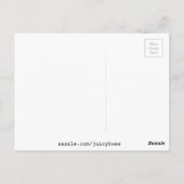 Carte Postale Ananas moderne tendance fruit simple (Dos)